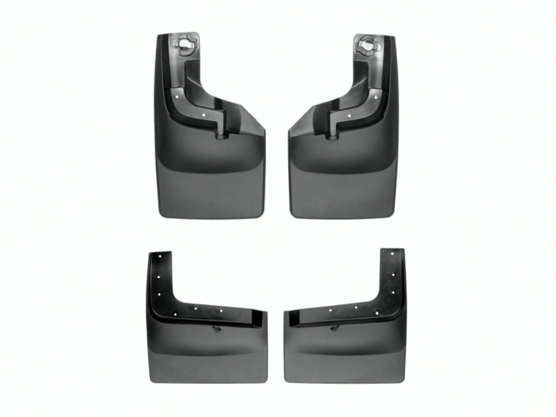 Picture of WeatherTech 17-22 Ford F250/F-350/F-450/F-550 Dually w/Fender Flares No Drill Mudflaps - Black