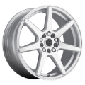Picture of Raceline 131S Evo 17x7.5in / 5x100/5x114.3 BP / 40mm Offset / 72.62mm Bore - Silver & Machined Wheel