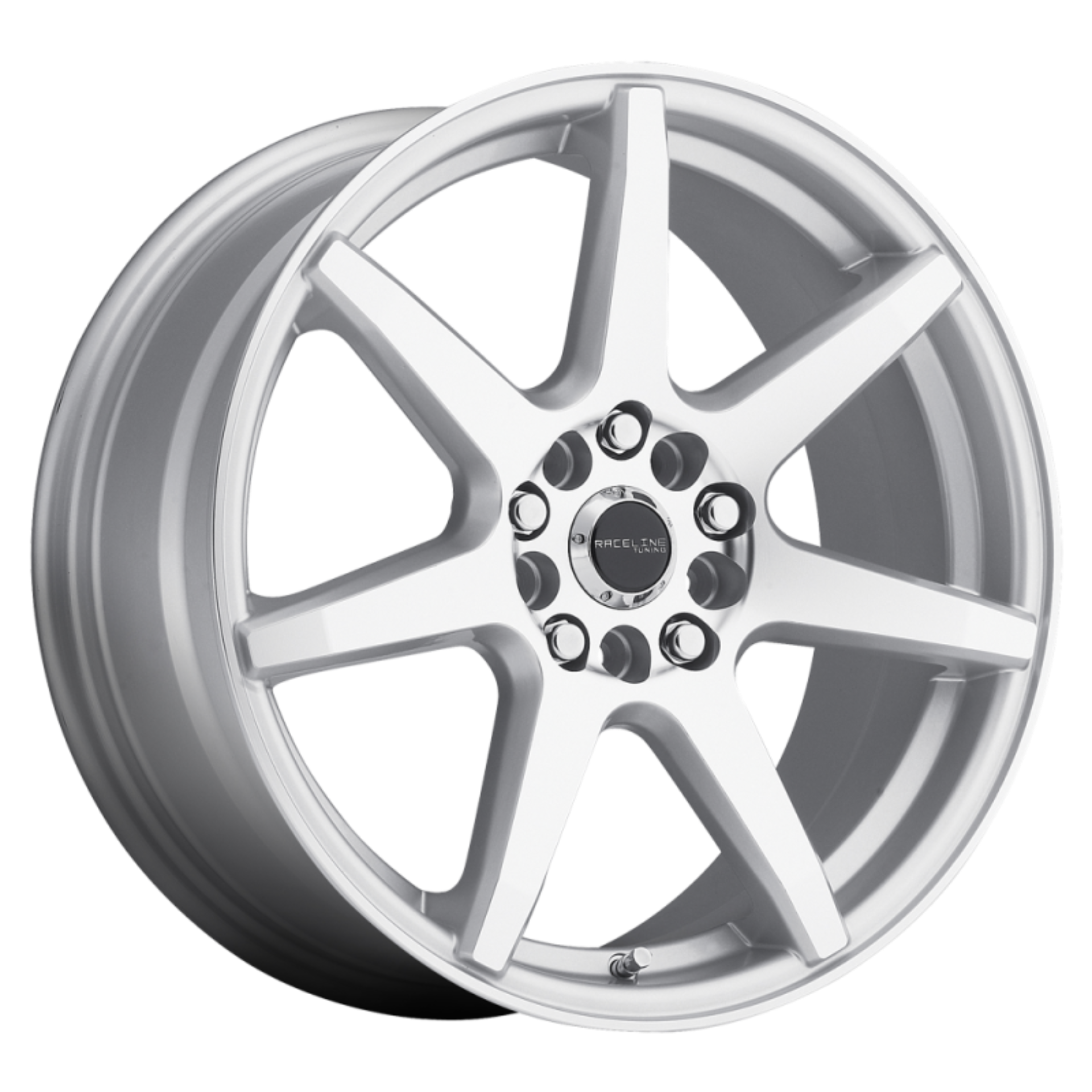 Picture of Raceline 131S Evo 17x7.5in / 5x100/5x114.3 BP / 40mm Offset / 72.62mm Bore - Silver & Machined Wheel