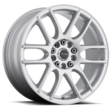 Picture of Raceline 141S Mystique 17x7.5in / 4x100/4x108 BP / 40mm Offset / 72.62mm Bore - Gloss Silver Wheel