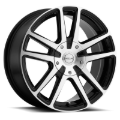 Picture of Raceline 145M Encore 17x7.5in / 5x100/5x114.3 BP / 40mm Offset / 72.62mm Bore - Black/MACH Wheel