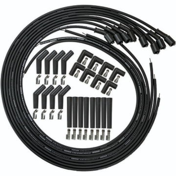 Picture of Moroso GM LS/LT 8.5mm Ultra 40 Universal Wire Set - Black w/90/135/Straight Plug Ends