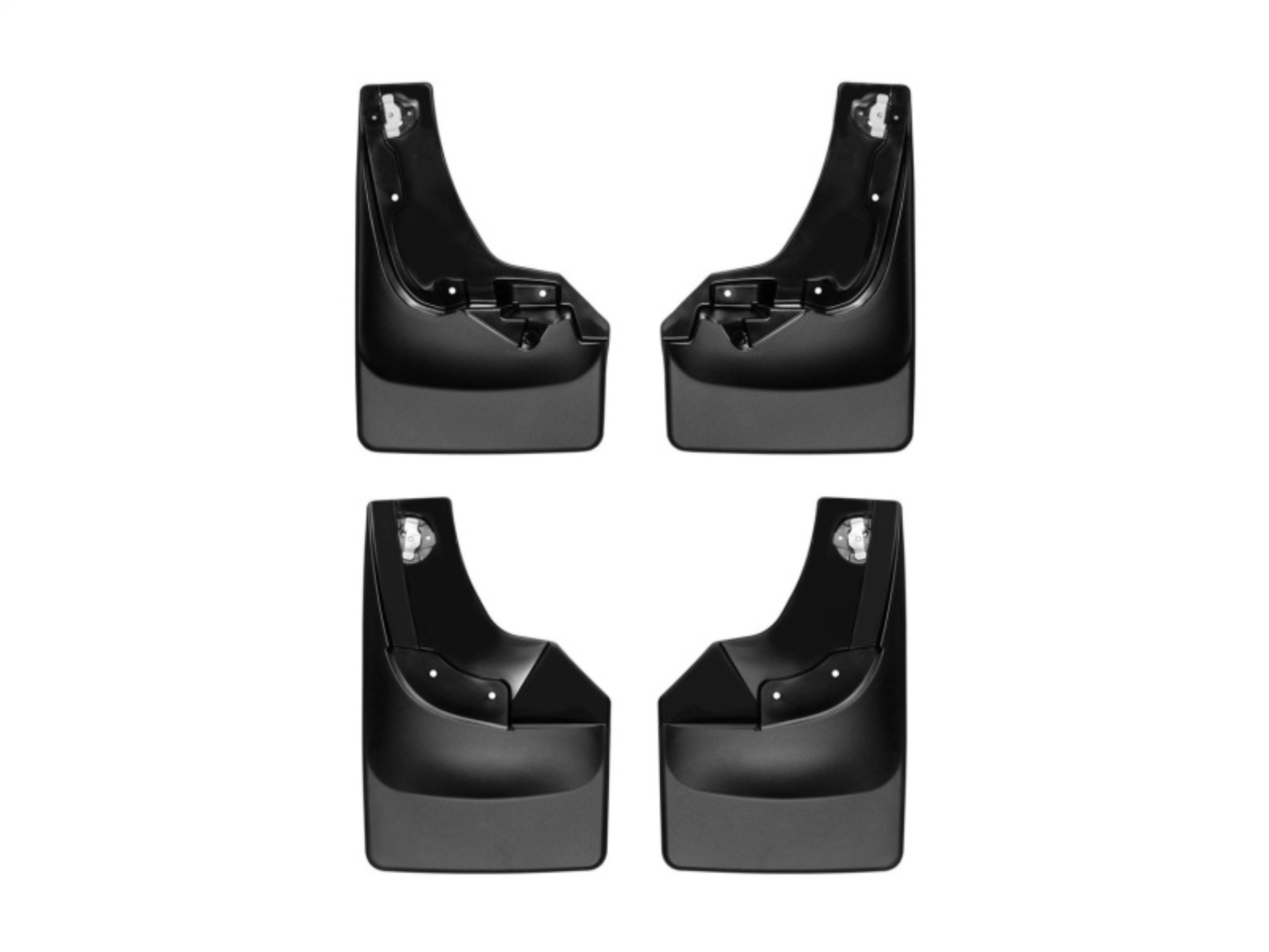 Picture of WeatherTech 19-21 Chevrolet Silverado 1500 CC No Drill Mudflaps - Black