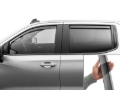 Picture of WeatherTech 19-23 GMC/Chevrolet Sierra / Silverado 1500 CC FR&RR Side Window Deflectors - Dark Tint
