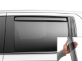 Picture of WeatherTech 19-23 GMC/Chevrolet Sierra / Silverado 1500 CC Rear Side Window Deflectors - Dark Tint