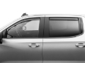 Picture of WeatherTech 19-23 GMC/Chevrolet Sierra / Silverado 1500 CC FR&RR Side Window Deflectors - Dark Tint