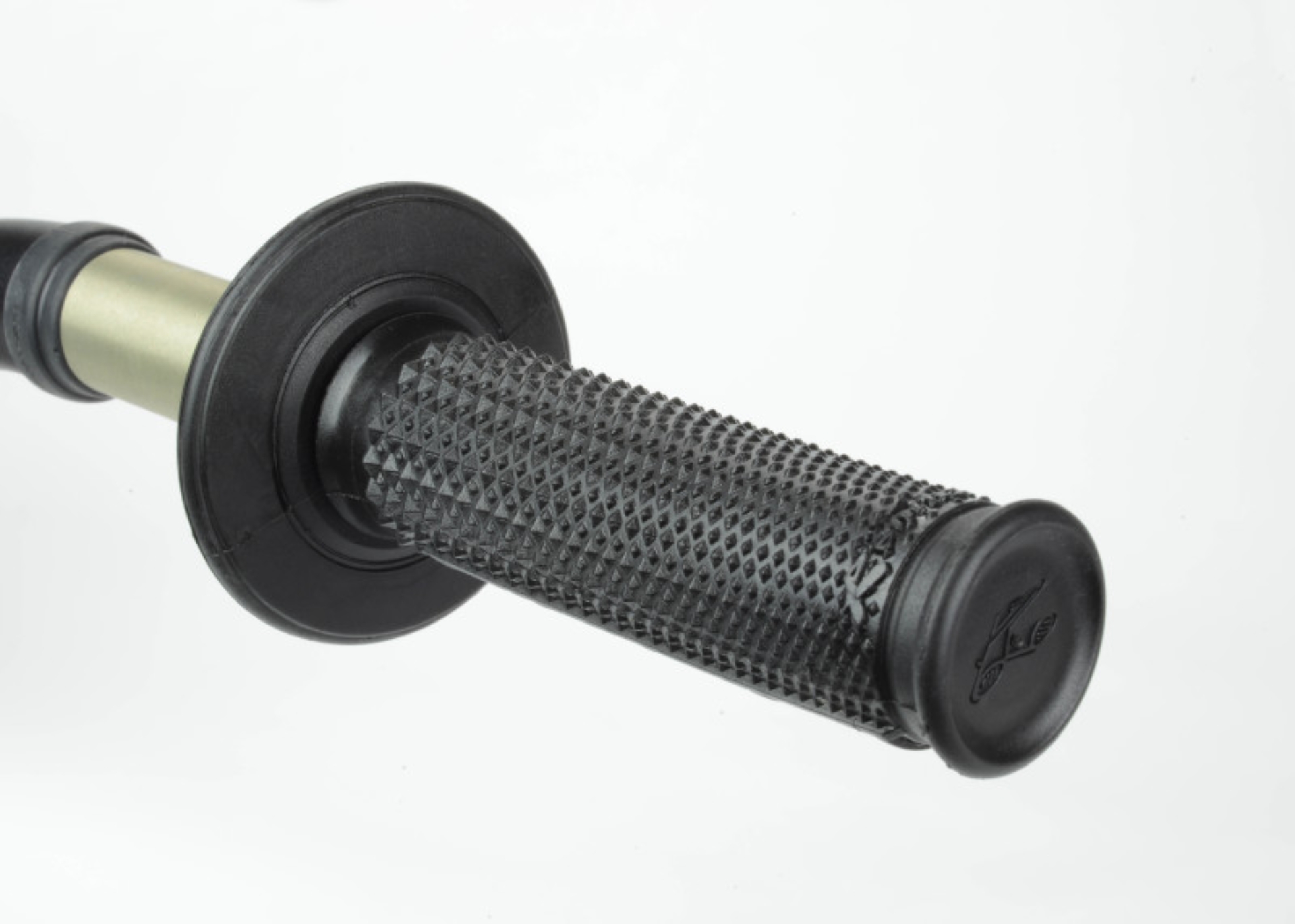 Picture of Renthal Ultra-Tacky Dual Compound Grips Tapered 1/2 Waffle - Black