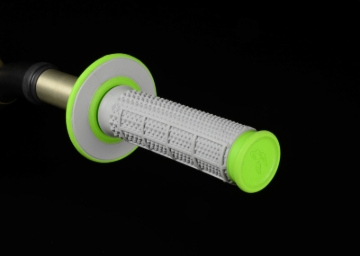 Picture of Renthal MX Dual Compound Grips Tapered 1/2 Waffle - Grey/ Green