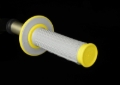 Picture of Renthal MX Dual Compound Grips Tapered 1/2 Waffle - Grey/ Yellow