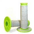 Picture of Renthal MX Dual Compound Grips Tapered 1/2 Waffle - Grey/ Green