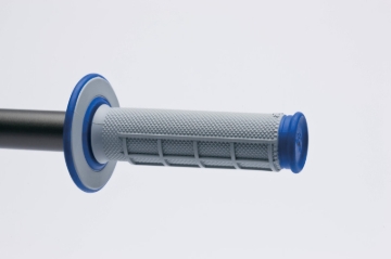 Picture of Renthal MX Dual Compound Grips 1/2 Waffle - Grey/ Blue