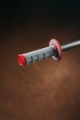 Picture of Renthal MX Dual Compound Grips 1/2 Waffle - Grey/ Red