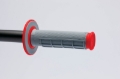 Picture of Renthal MX Dual Compound Grips 1/2 Waffle - Grey/ Red