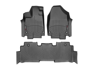 Picture of WeatherTech WT FloorLiner-Front-Blk Floor Mats - 441218-1-2