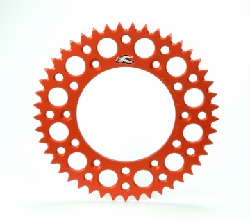 Picture of Renthal 11-23 KTM 65 SX Rear Grooved Sprocket- Orange 420-48P Teeth