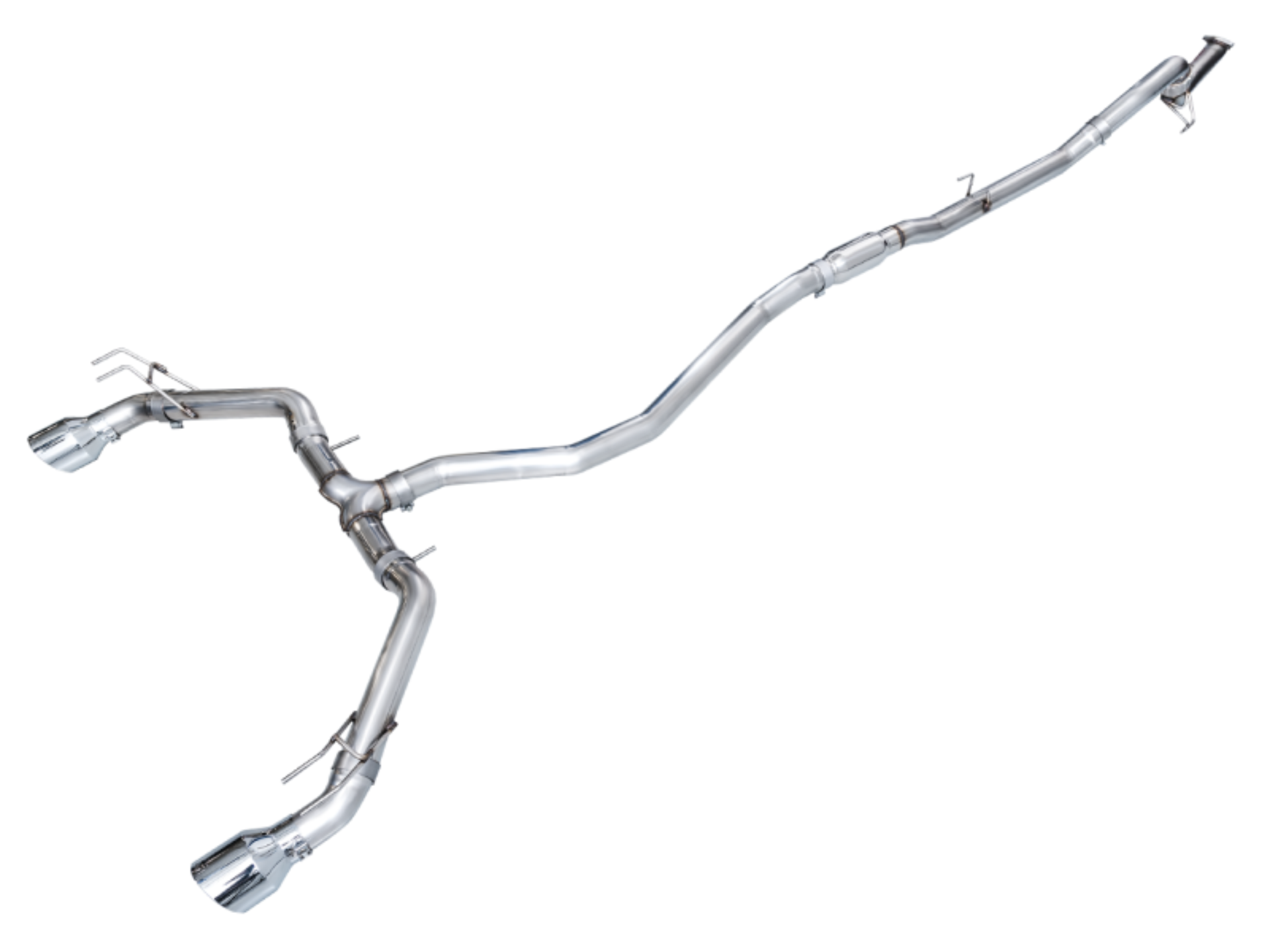 Picture of AWE Tuning 22+ Honda Civic Si/Acura Integra Track Edition Cat-Back Exhaust - Dual Chrome Silver Tips