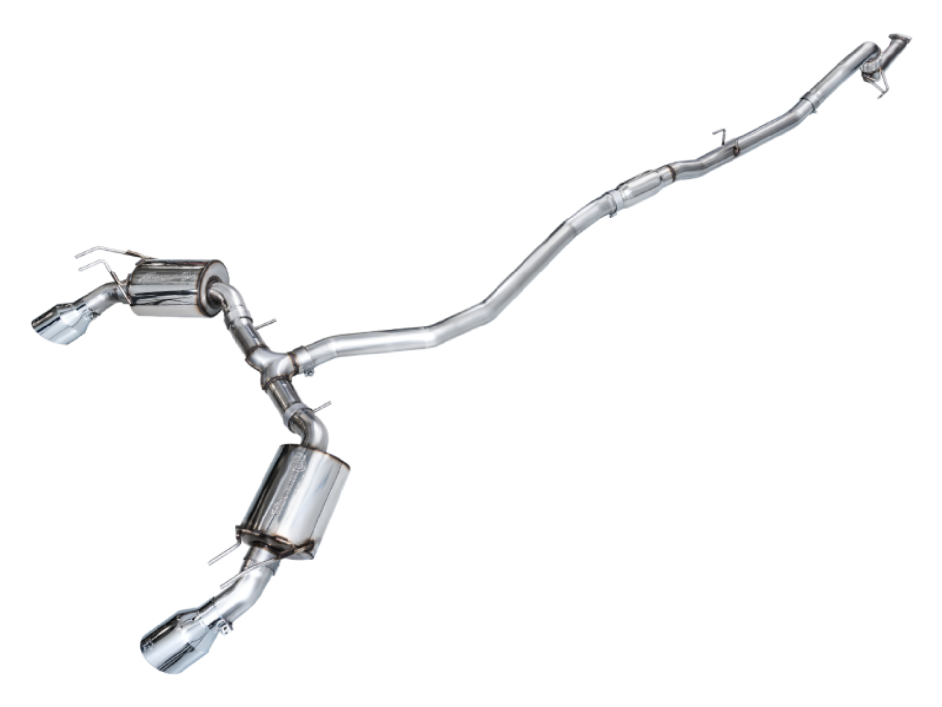 Picture of AWE Tuning 22+ Honda Civic Si/Acura Integra Touring Edition Catback Exhaust - Dual Chrome Silver Tip