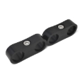 Picture of 10AN Aluminum Hose Separator For Two 10AN Size Tubing With Black Finish - Pair