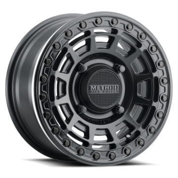 Picture of Method MR415 Beadlock 15x10 / 6+4/25mm Offset / 5x4.5 / 76 CB Matte Black Wheel - Gloss Black Ring