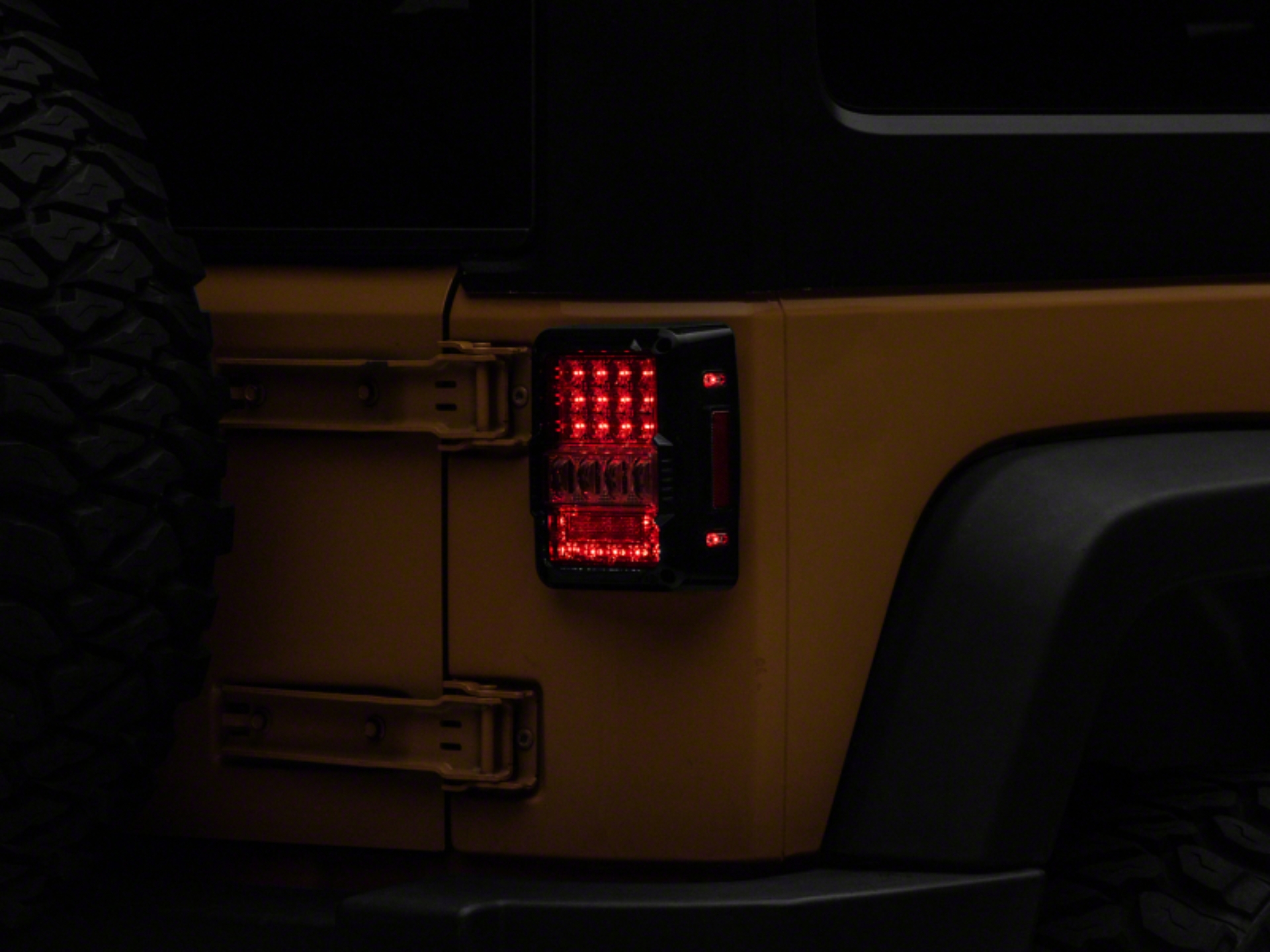 Picture of Raxiom 07-18 Jeep Wrangler JK Axial Series Lux LED Tail Lights- Black Housing (Clear Lens)