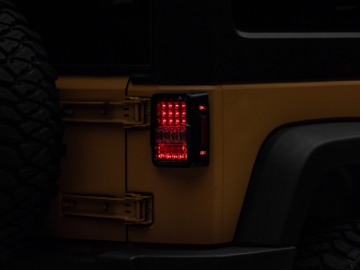 Picture of Raxiom 07-18 Jeep Wrangler JK Axial Series Lux LED Tail Lights- Black Housing (Clear Lens)