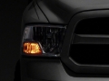 Picture of Raxiom 09-18 Dodge RAM 1500 Axial OEM Rep Headlights w/ Single Bulb- Chrome Housing (Clear Lens)