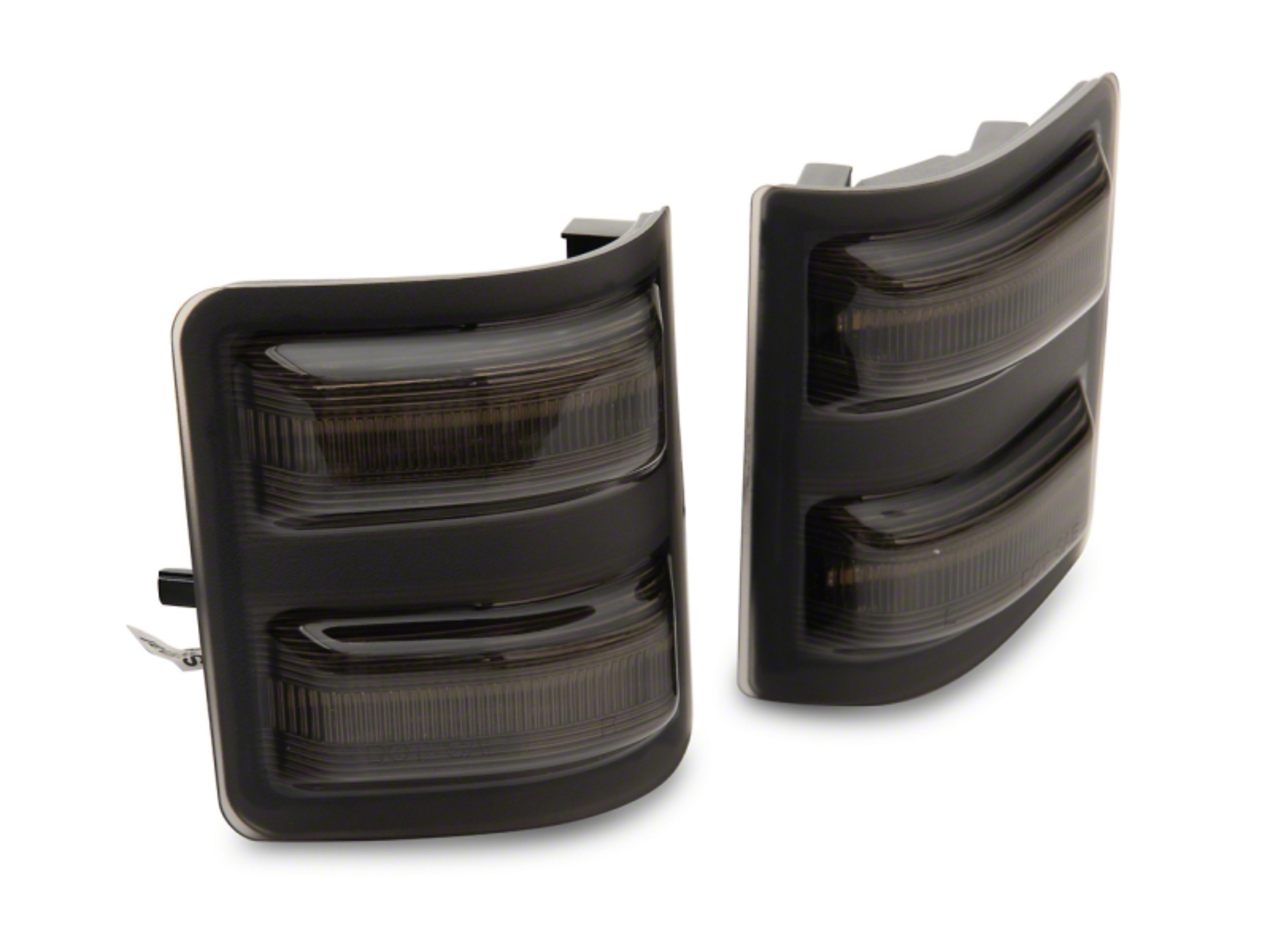 Picture of Raxiom 11-16 Ford F-250/F-350 Super Duty Axial LED SEQL Switchback Side Mirror Marker Lamps- Smoked