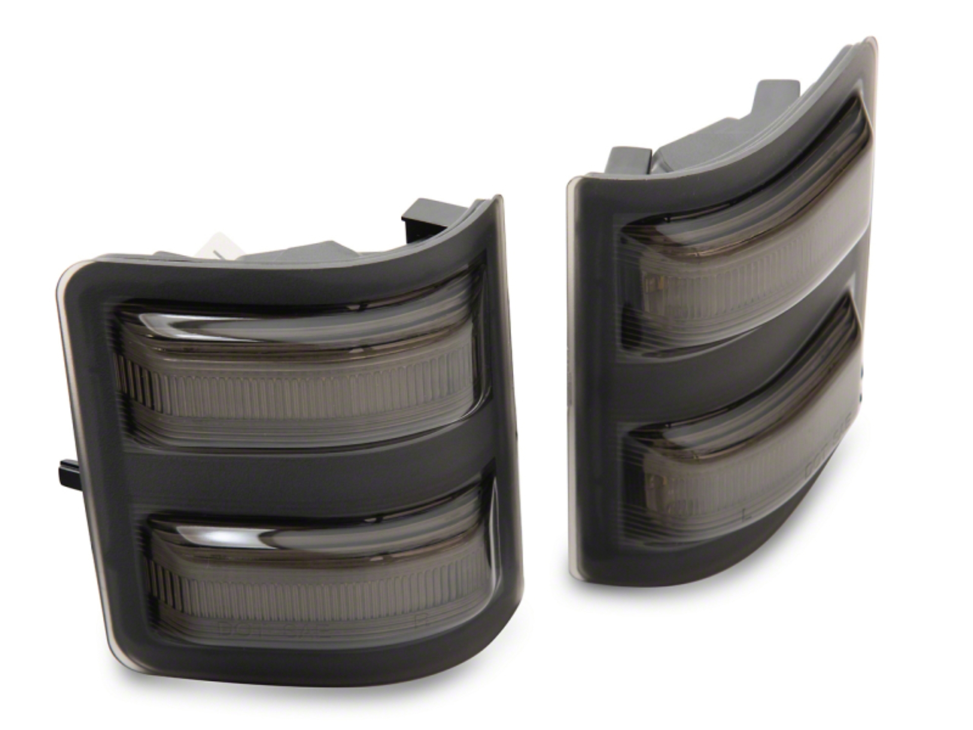 Picture of Raxiom 11-16 Ford F-250/F-350 Super Duty Axial LED Switchback Side Mirror Marker Lamps- Smoked