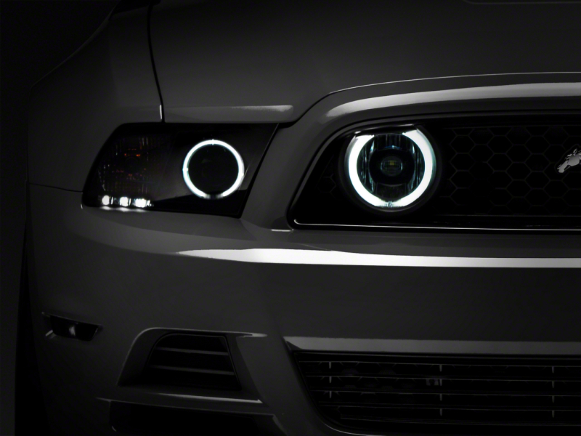 Picture of Raxiom 13-14 Ford Mustang GT CCFL Halo Fog Lights- Chrome