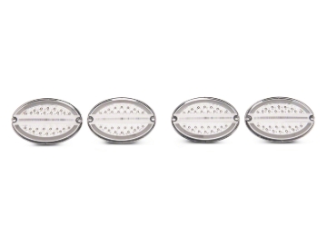 Picture of Raxiom 97-04 Chevrolet Corvette C5 Axial Series LED Tail Lights- Chrome Housing (Clear Lens)
