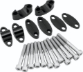 Picture of BikeMaster Aluminum Handlebar Risers 1-1/8in - Black