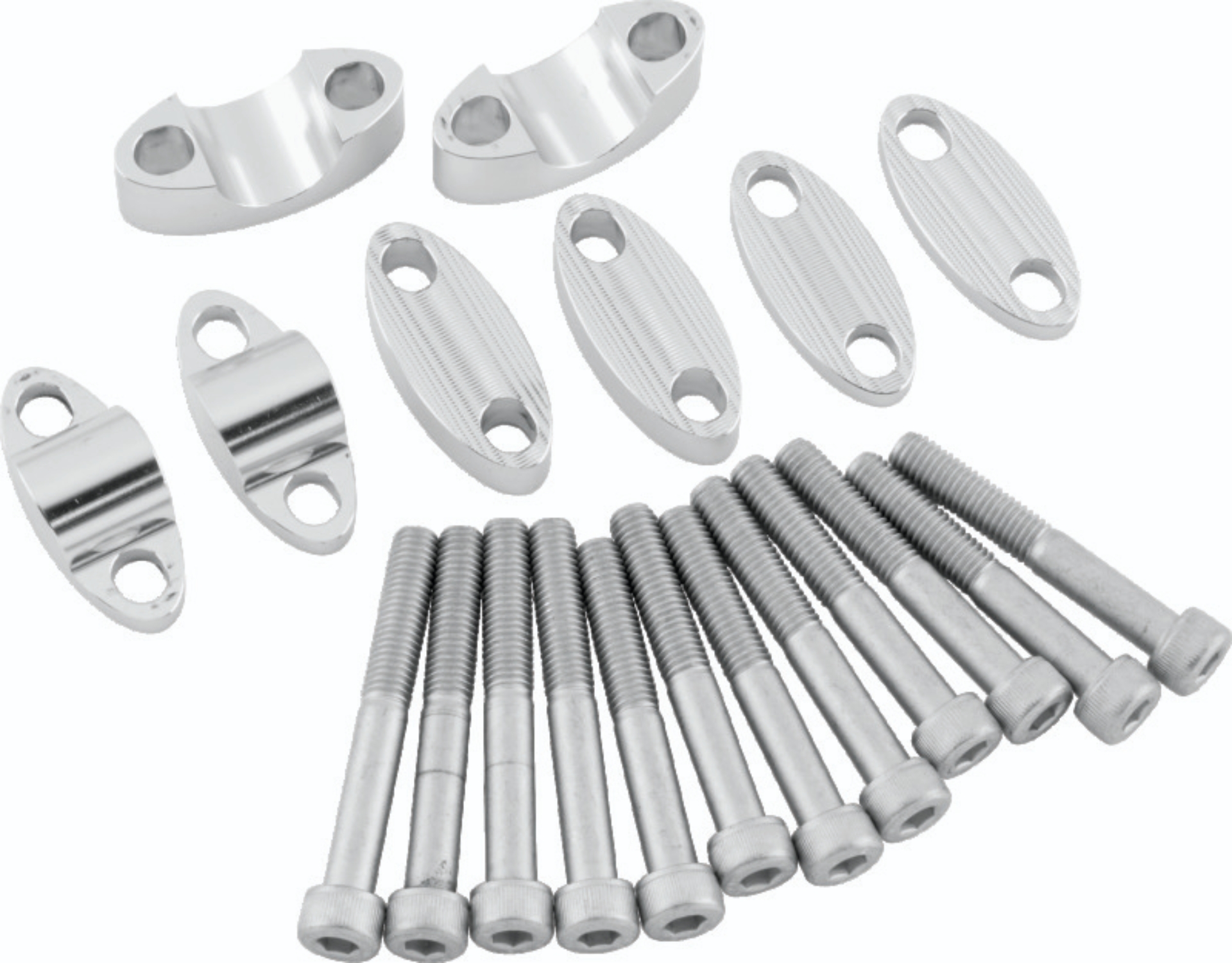 Picture of BikeMaster Aluminum Handlebar Risers 7/8in - Silver