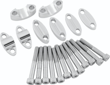 Picture of BikeMaster Aluminum Handlebar Risers 7/8in - Silver
