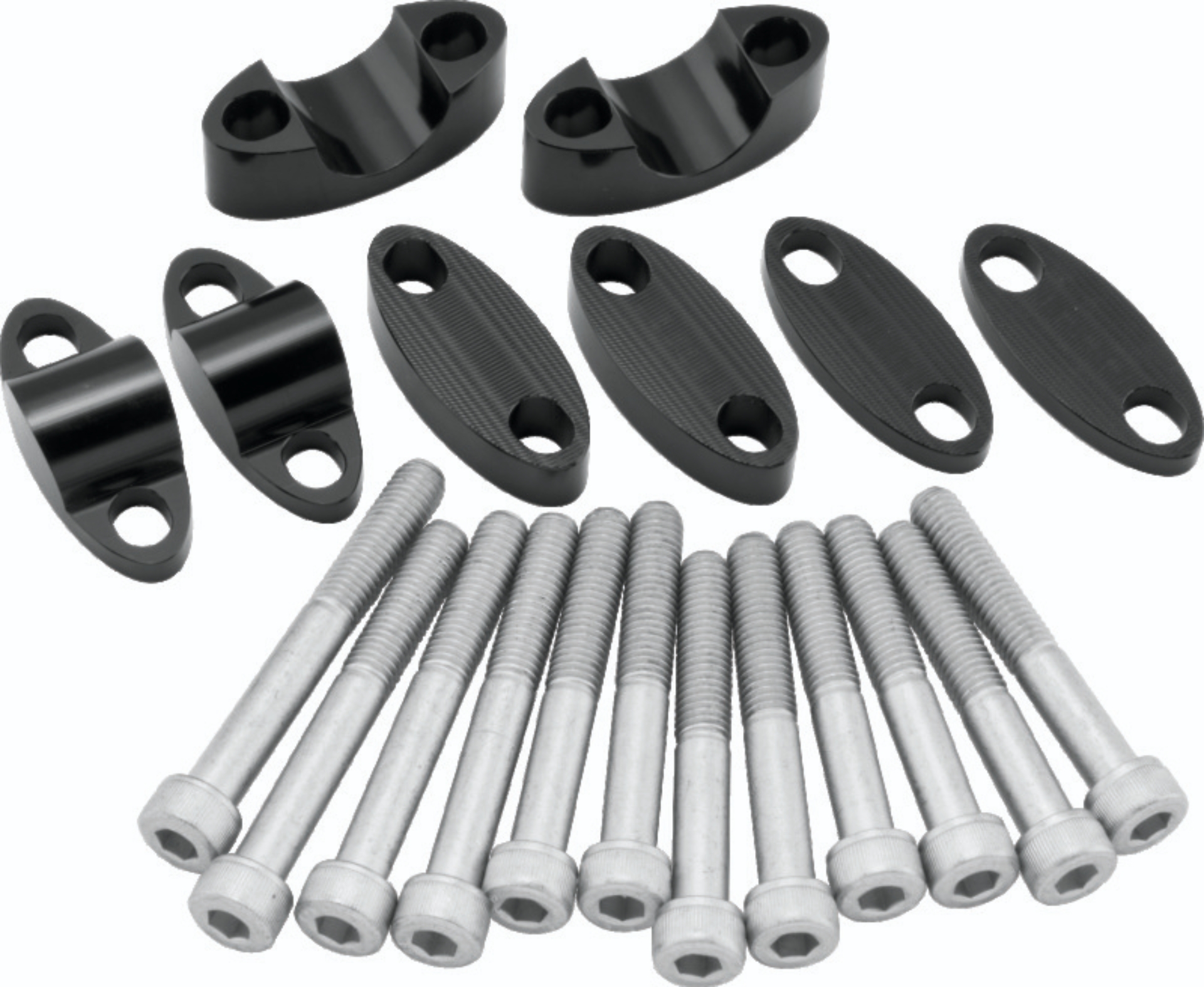 Picture of BikeMaster Aluminum Handlebar Risers 7/8in - Black