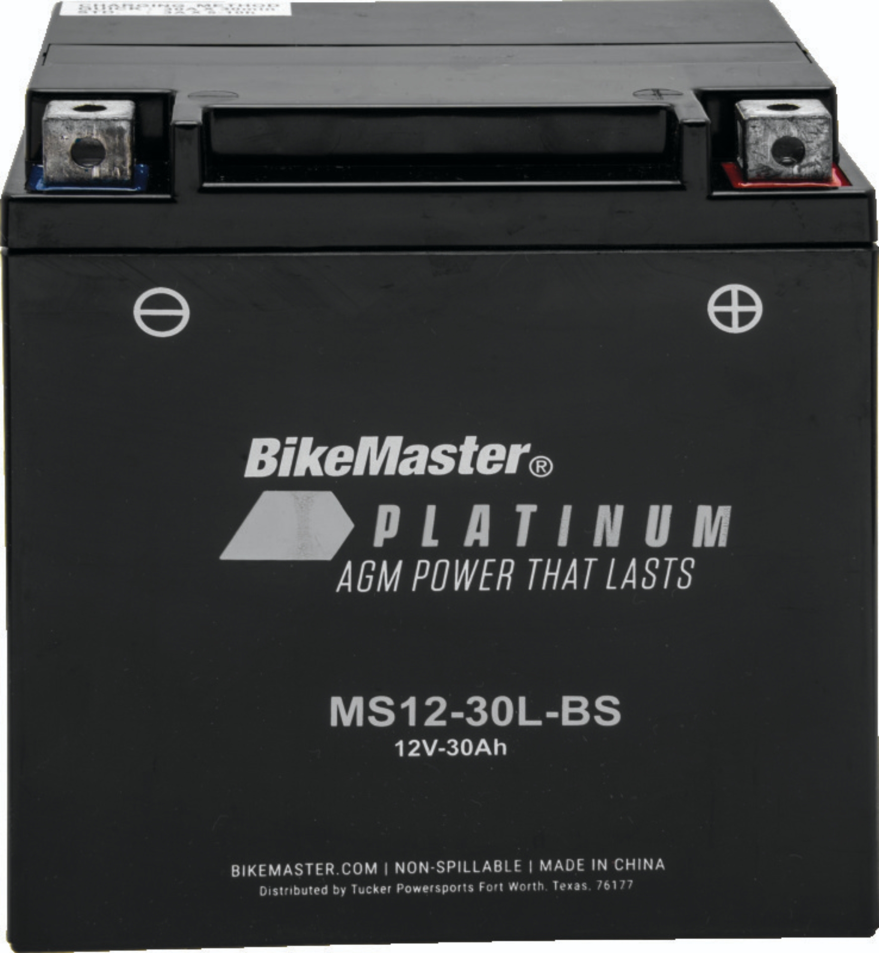 Picture of BikeMaster AGM Battery - MS12-30L-BS