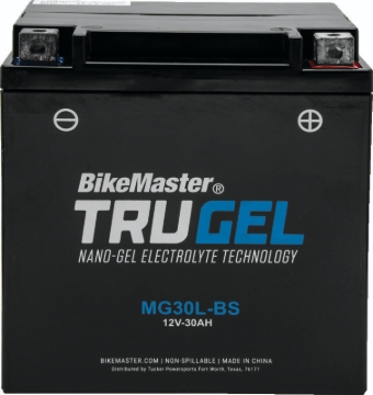Picture of BikeMaster TruGel Battery - MG30L-BS