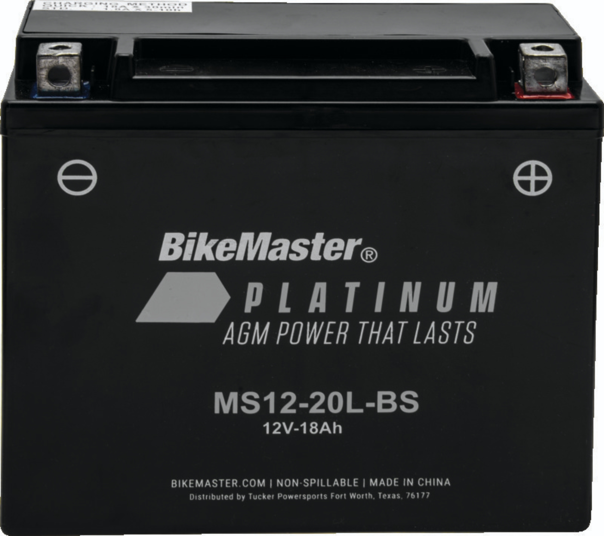 Picture of BikeMaster AGM Battery - MS12-20L-BS