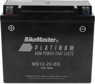 Picture of BikeMaster AGM Battery - MS12-20-BS