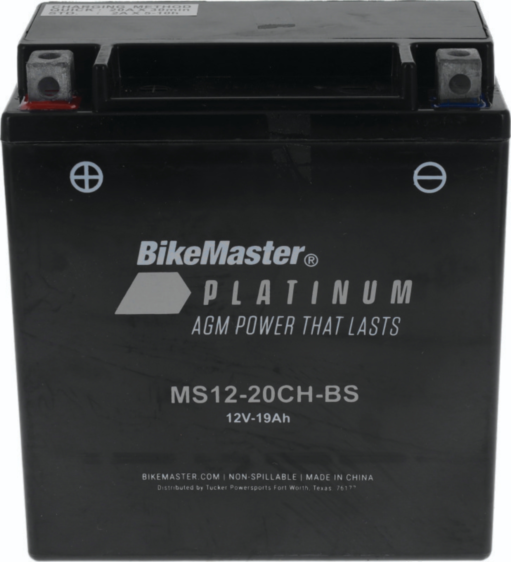 Picture of BikeMaster AGM Battery - MS12-20CH-BS