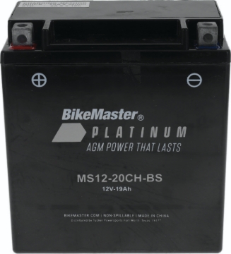 Picture of BikeMaster AGM Battery - MS12-20CH-BS