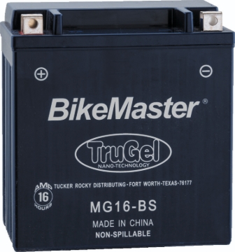 Picture of BikeMaster TruGel Battery - MG16-BS
