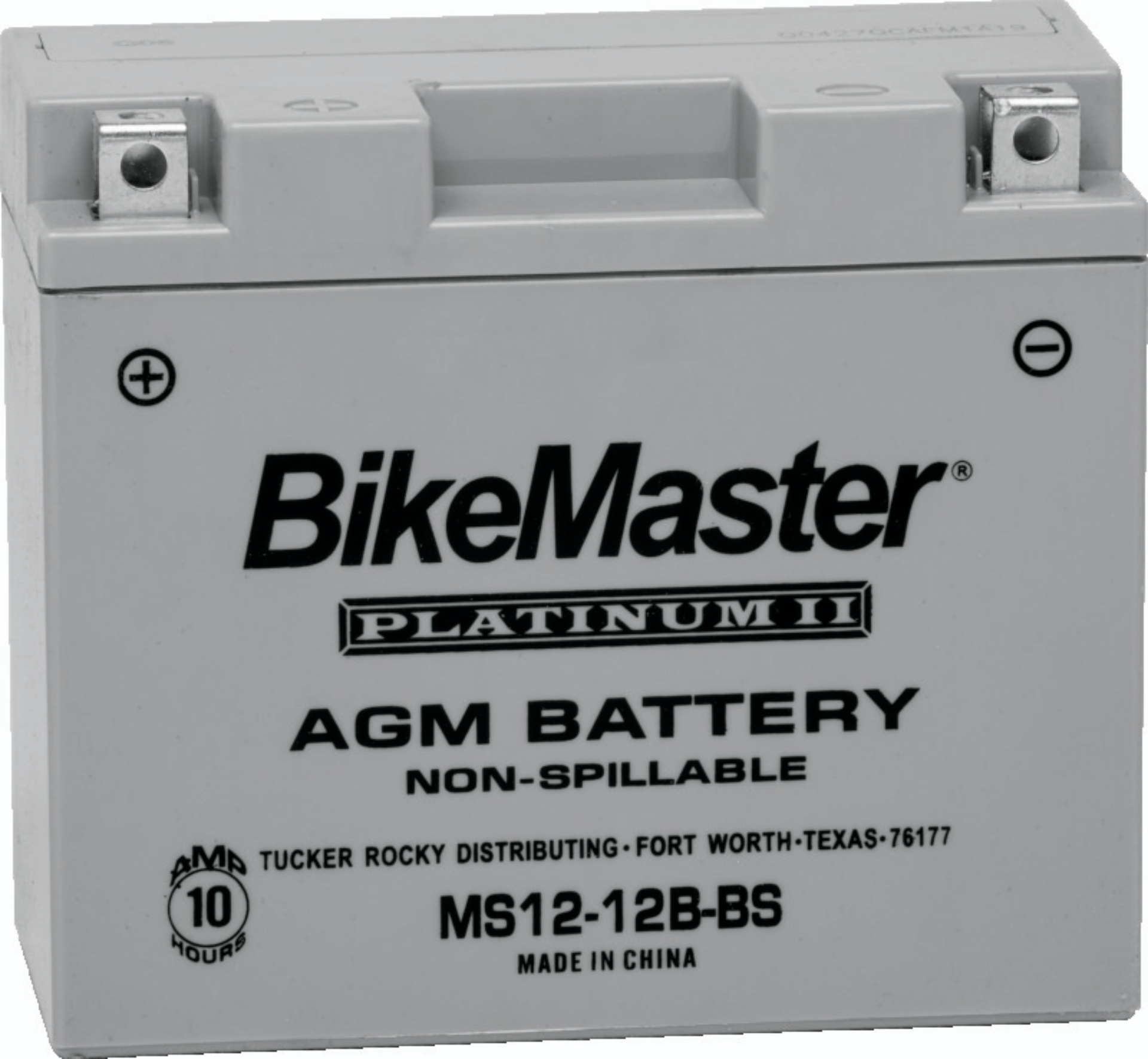 Picture of BikeMaster AGM Battery - MS12-12B-BS