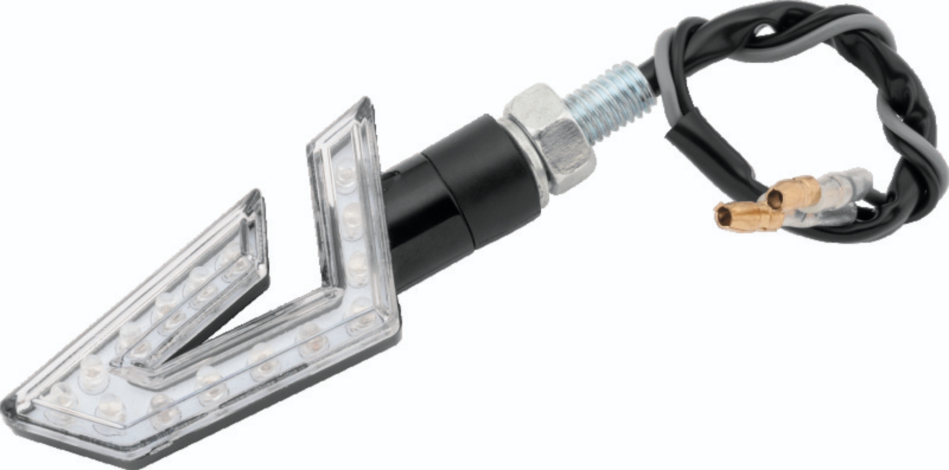 Picture of BikeMaster LED Director Turn Signals Pair - Black/Amber