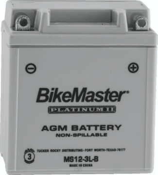 Picture of BikeMaster AGM Battery - MS12-3L-B