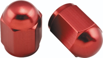Picture of BikeMaster Valve Caps Aluminum (6 Pair) - Red