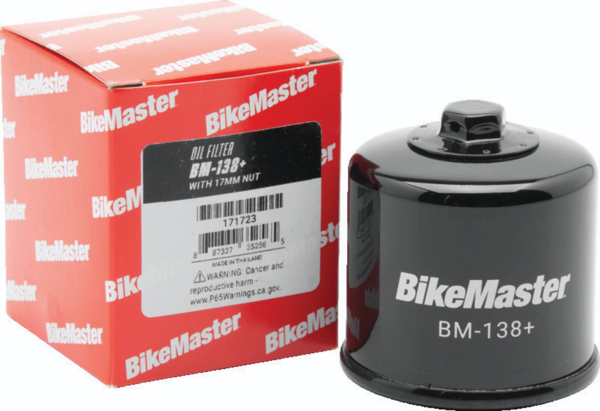 Picture of BikeMaster BM-138+ Oil Filter - Black