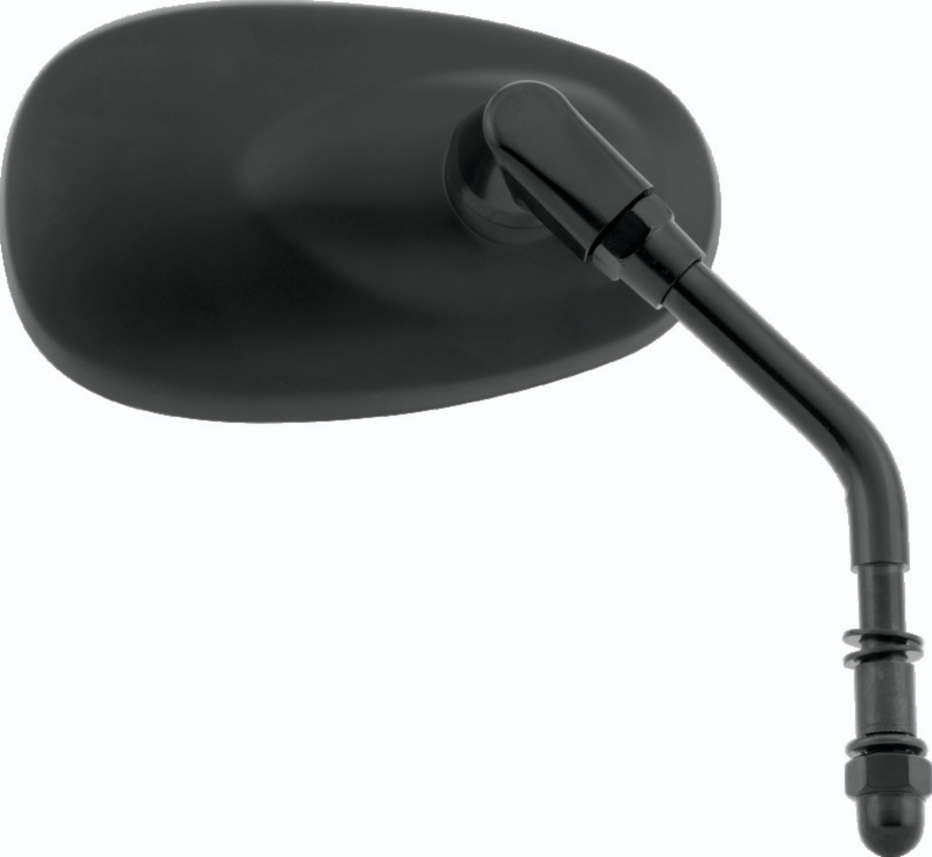 Picture of BikeMaster Harley Oval Mini Mirror - Each - Matte Black