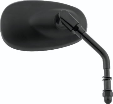 Picture of BikeMaster Harley Oval Mini Mirror - Each - Matte Black