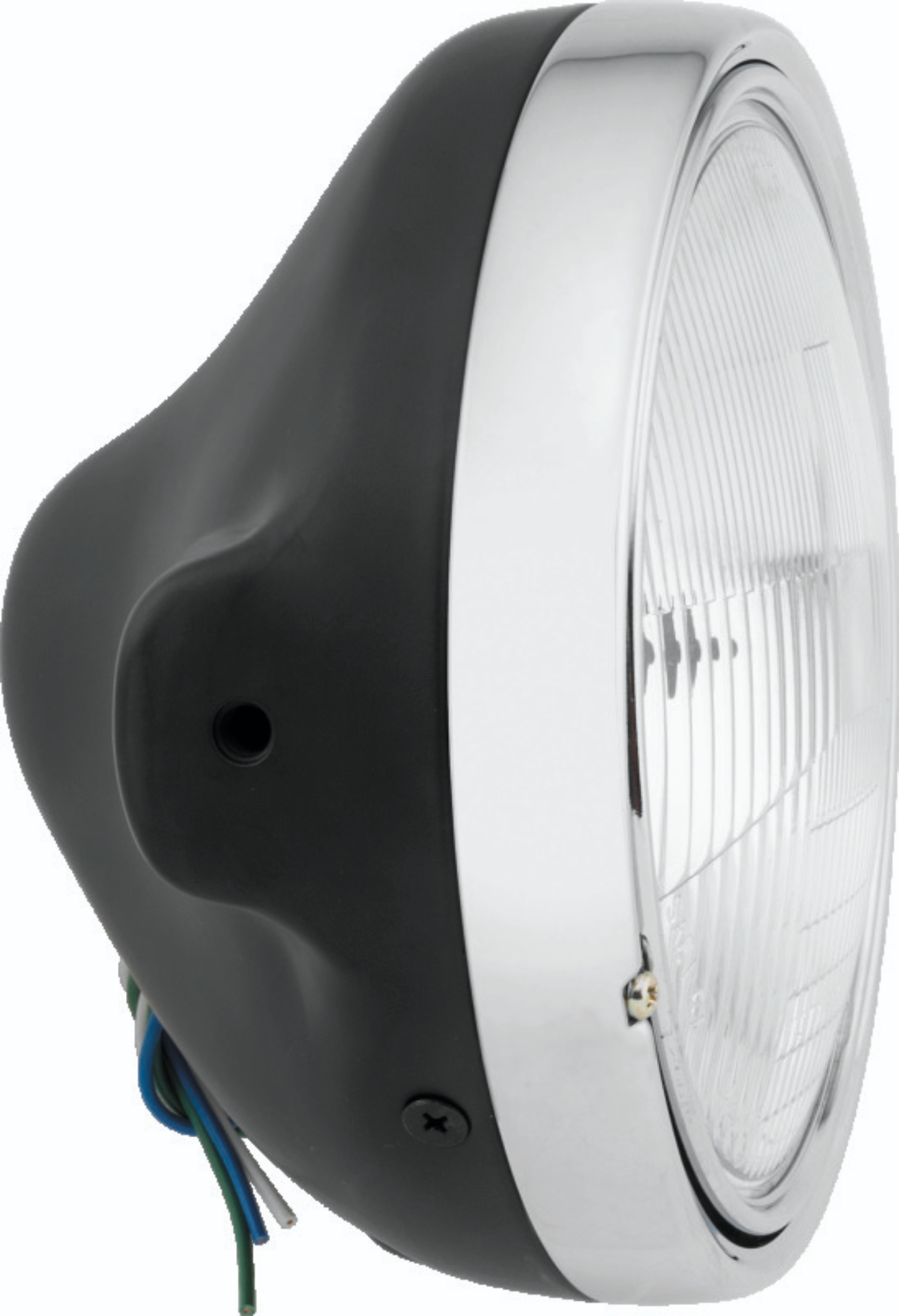 Picture of BikeMaster 7in Slim Headlight Side Mount - Black