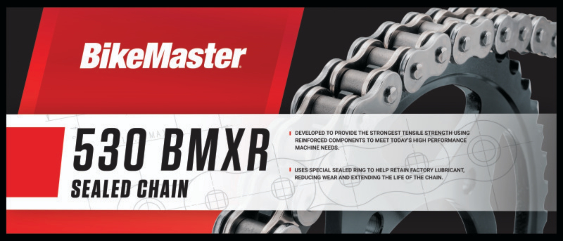 Picture of BikeMaster 530x100 BMXR X-Ring Chain